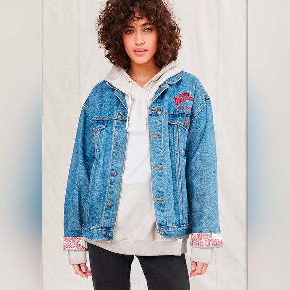Planet Hollywood 1991 Denim Jean Jacket Vintage - Picture 7 of 7